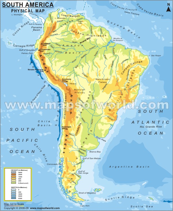 labeled map of south america with capitals. africa map with capitals.